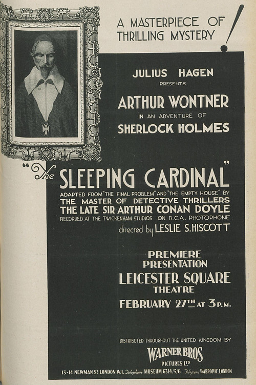 The Sleeping Cardinal (1931) poster
