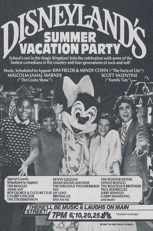 Disneyland's Summer Vacation Party (1986) poster