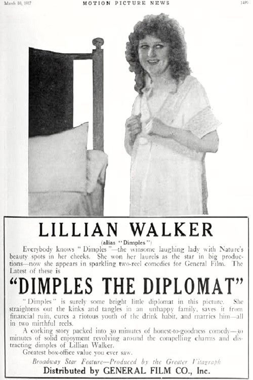 Dimples the Diplomat (1917) poster