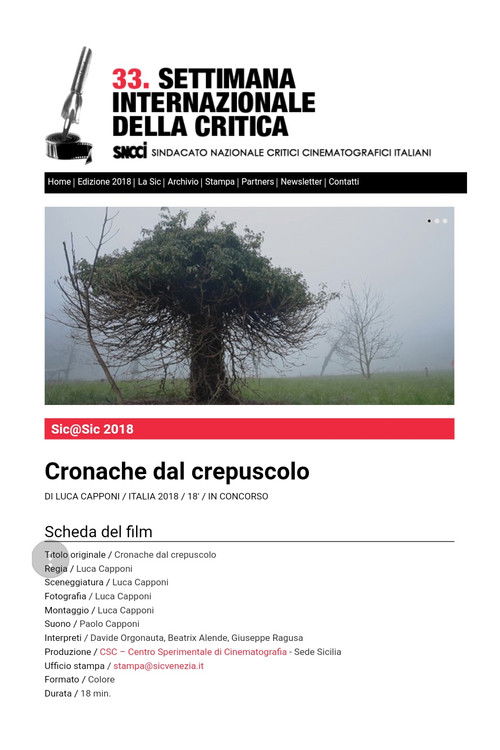 Cronache dal crepuscolo (2018) poster