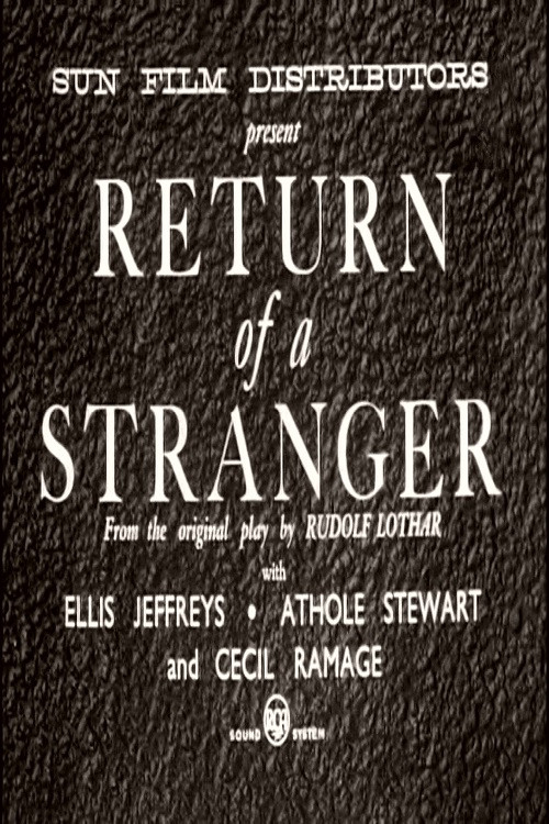 Return of a Stranger (1937) poster
