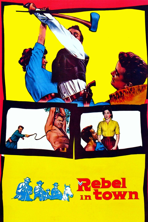 Rebel in Town (1956) poster