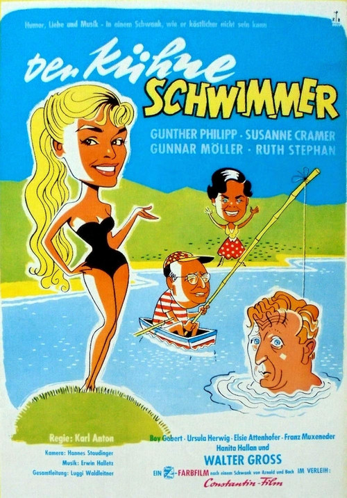 Der kühne Schwimmer (1957) poster