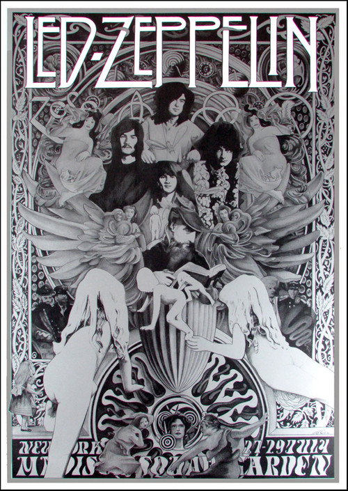 Led Zeppelin - Madison Square Garden (1973) poster