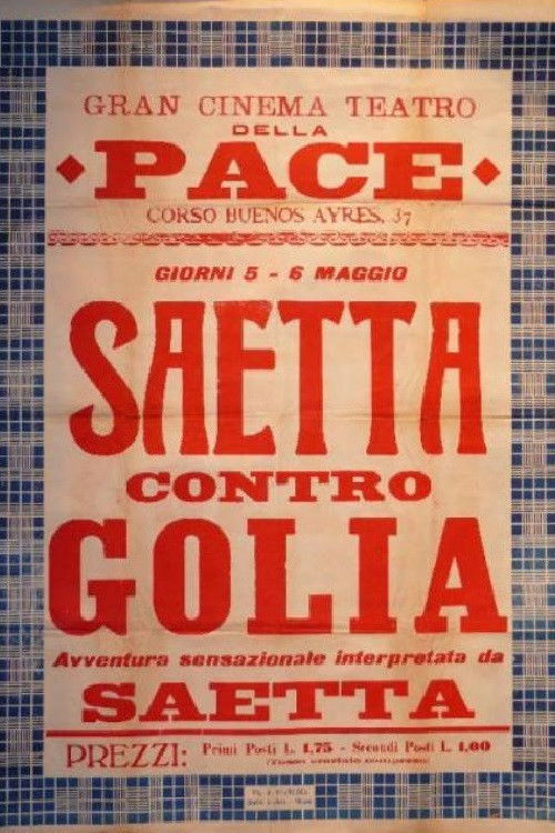 Saetta contro Golia (1920) poster