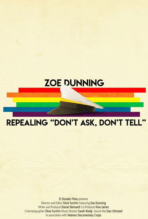 Zoe Dunning: Repealing "Don't Ask, Don't Tell" (2013) poster