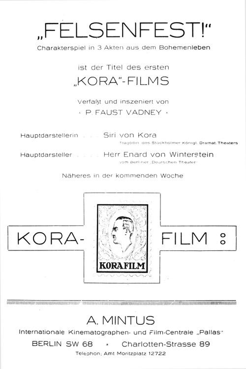 Felsenfest (1916) poster