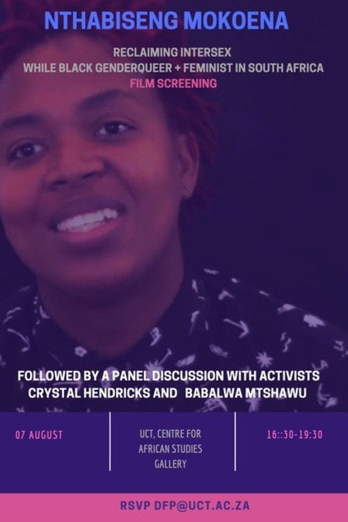Reclaiming Intersex (while Black, genderqueer and feminist in South Africa) (2019) poster