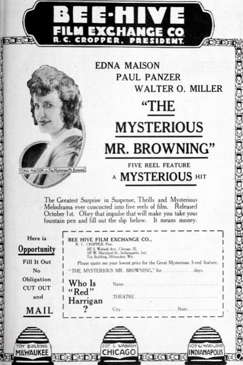 The Mysterious Mr. Browning (1918) poster