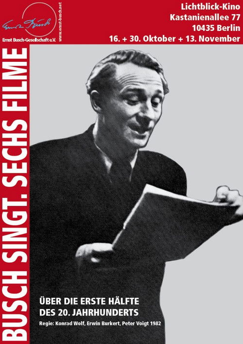 Busch singt – Sechs Filme über die erste Hälfte des 20. Jahrhunderts (1982) poster