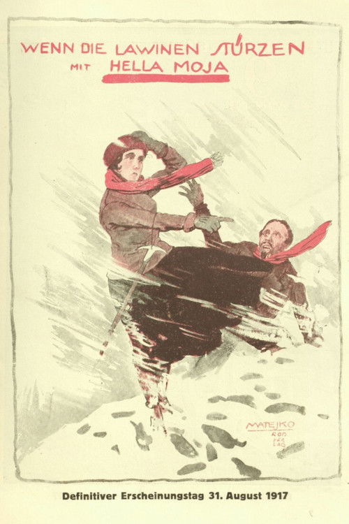 Wenn die Lawinen stürzen (1917) poster