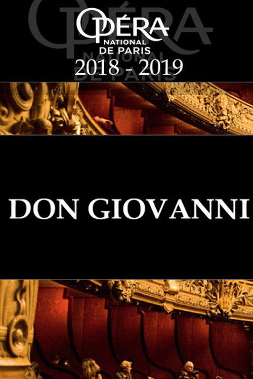 Don Giovanni - Palais Garnier - from June 8 to July 13, 2019 (2019) poster