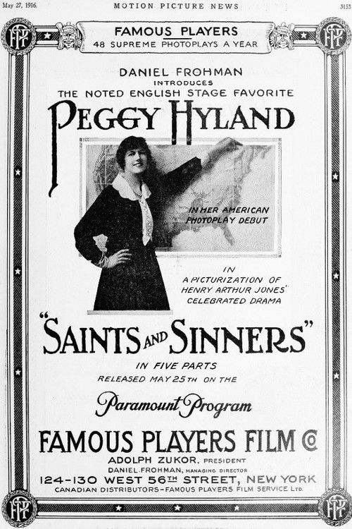 Saints and Sinners (1916) poster