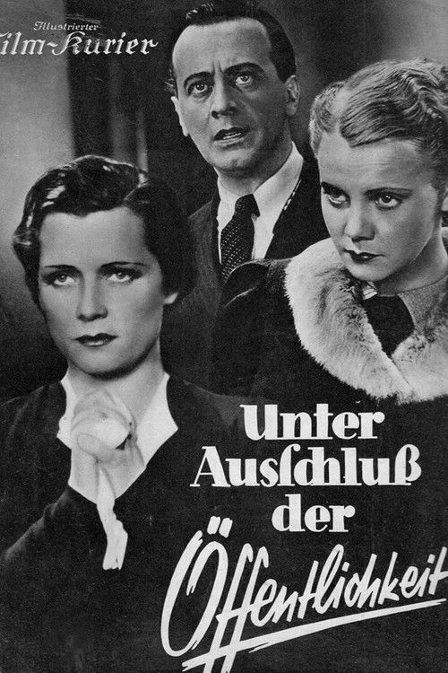 Unter Ausschluß der Öffentlichkeit (1937) poster