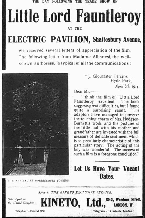 Little Lord Fauntleroy (1914) poster