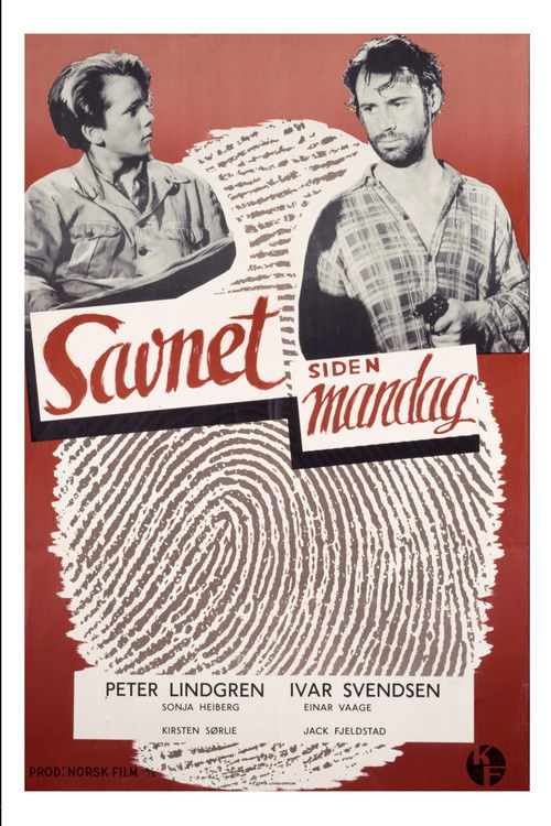 Savnet siden mandag (1955) poster