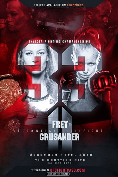 Invicta FC 33: Frey vs. Grusander II (2018) poster