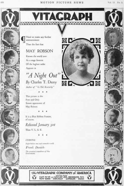 A Night Out (1916) poster