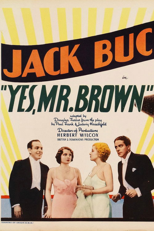 Yes, Mr. Brown (1933) poster
