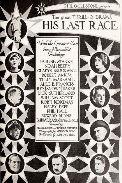 His Last Race (1923) poster