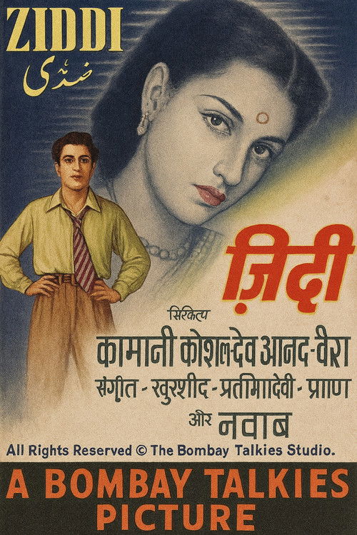 Ziddi (1948) poster