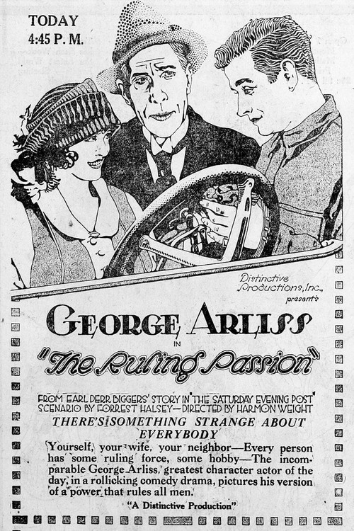 The Ruling Passion (1922) poster