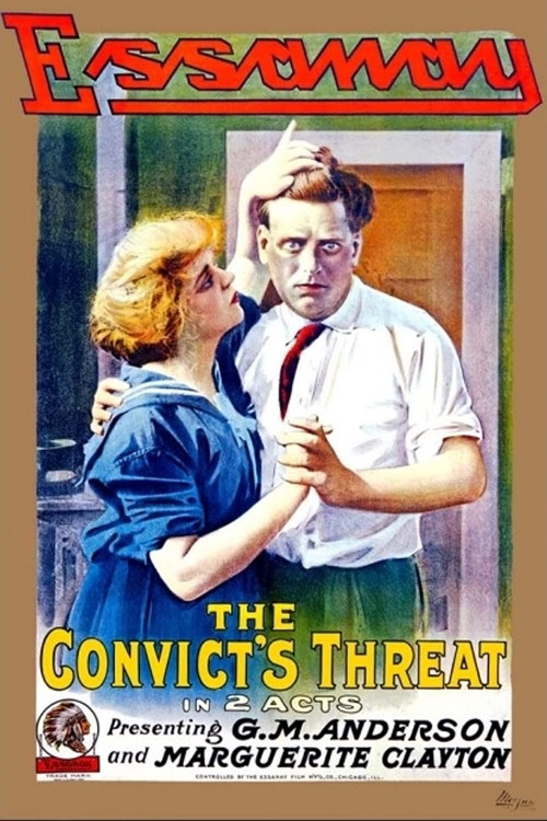 The Convict's Threat (1915) poster