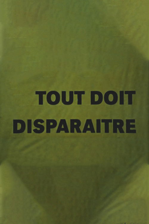 Tout doit disparaître (1996) poster