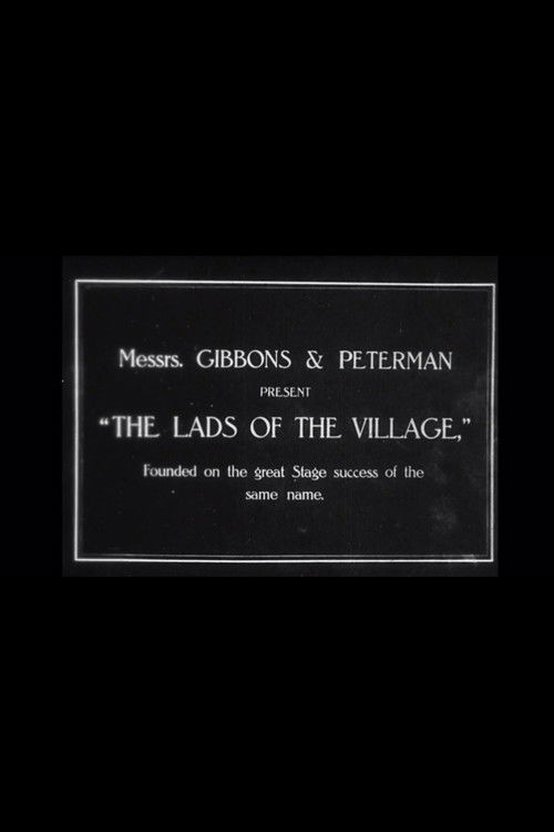 The Lads of the Village (1919) poster