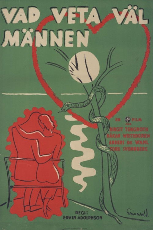Vad veta väl männen? (1933) poster
