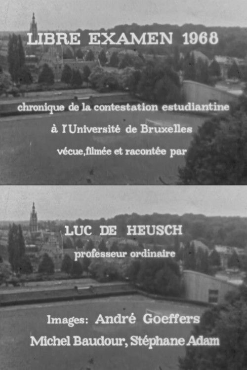 Libre examen 1968 (1968) poster