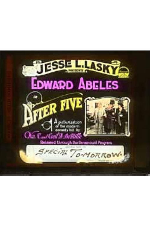 After Five (1915) poster