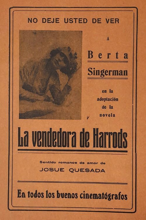 La vendedora de Harrod's (1921) poster