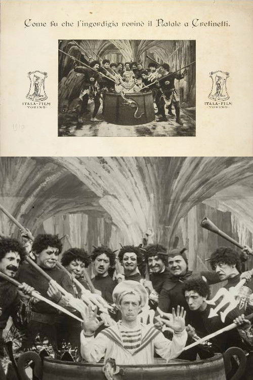 Come fu che l'ingordigia rovinò il Natale a Cretinetti (1910) poster