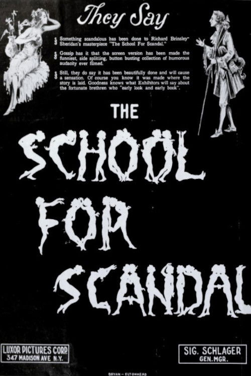 The School for Scandal (1923) poster