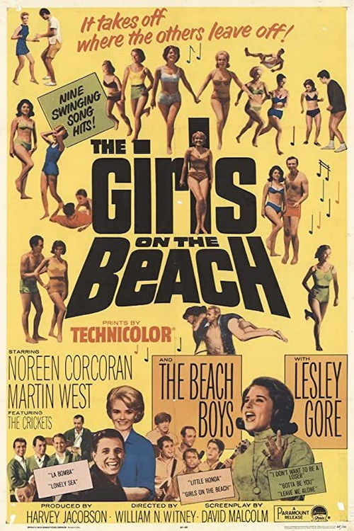 The Girls on the Beach (1965) poster