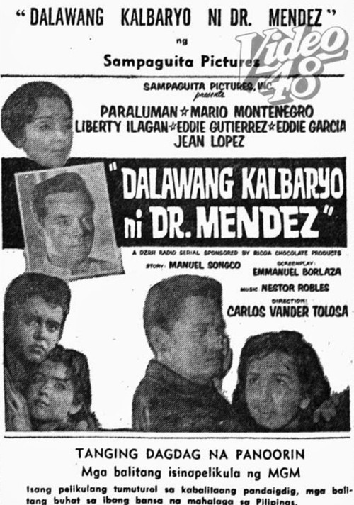 Dalawang Kalbaryo ni Dr. Mendez (1961) poster