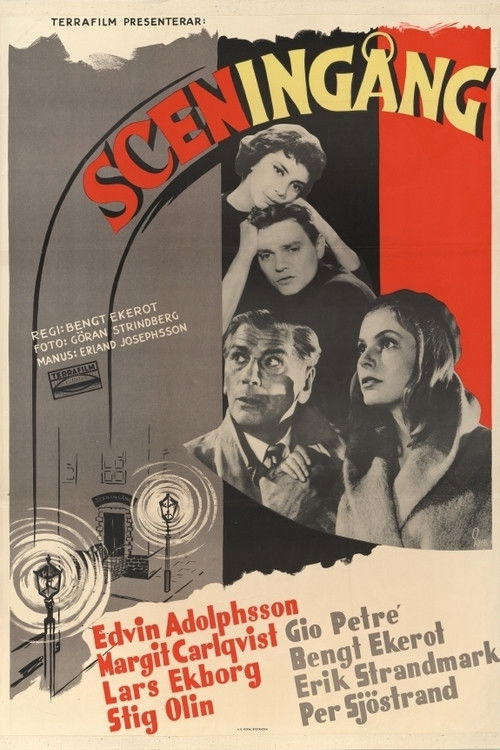 Sceningång (1956) poster