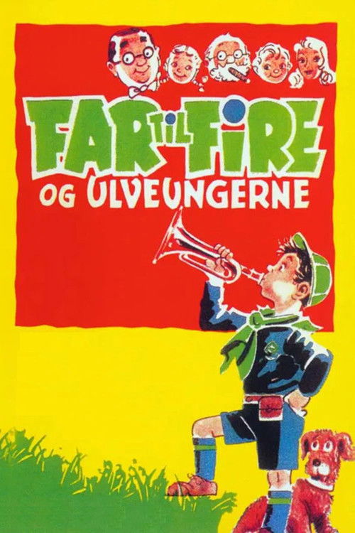 Far til fire og ulveungerne (1958) poster
