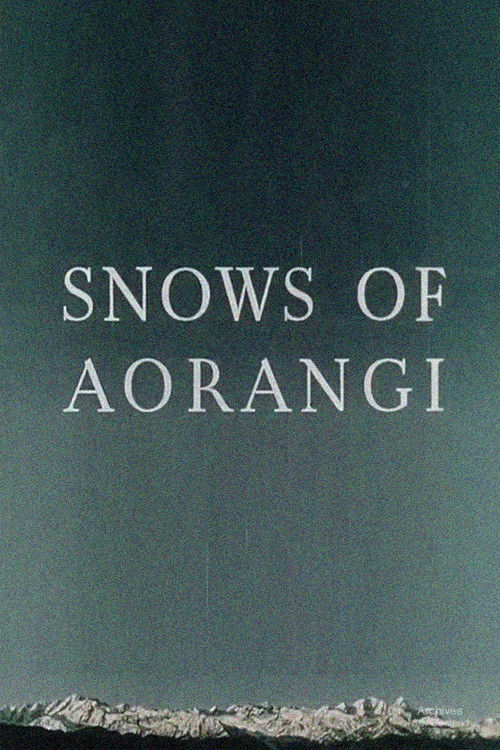 Snows of Aorangi (1955) poster