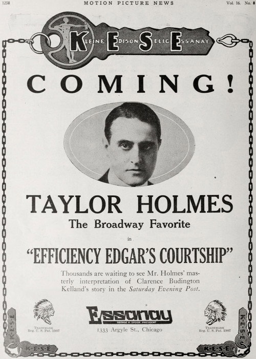 Efficiency Edgar's Courtship (1917) poster