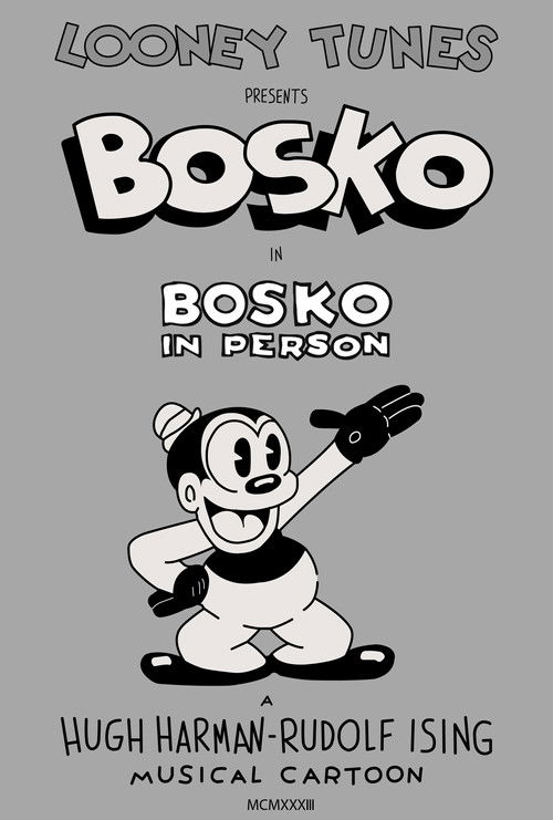 Bosko in Person (1933) poster