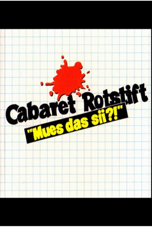Cabaret Rotstift Mues das sii (1985) poster