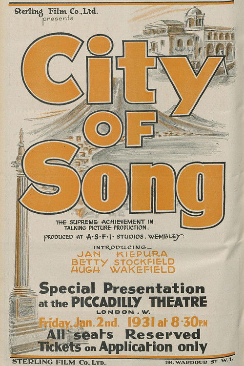 City of Song (1931) poster