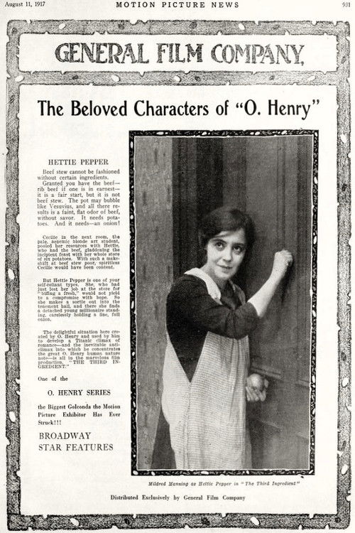 The Third Ingredient (1917) poster
