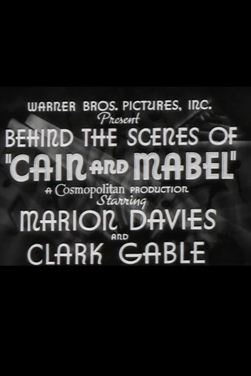 Behind the Scenes of Cain and Mabel (1936) poster
