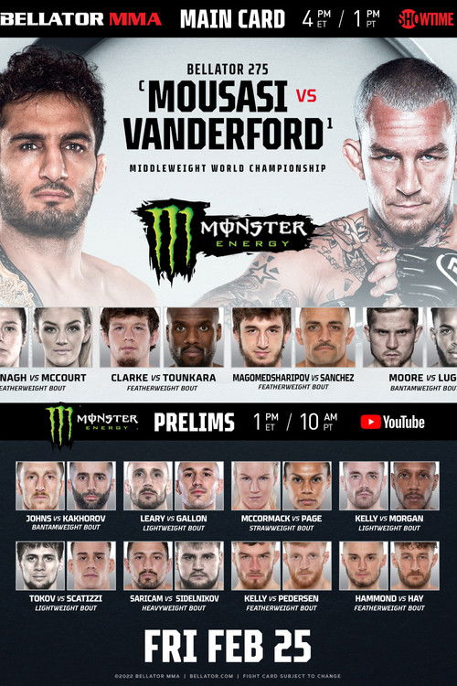 Bellator 275: Mousasi vs. Vanderford (2022) poster