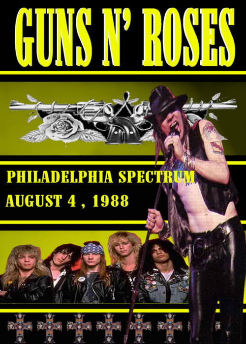 Guns N' Roses Live In Philadelphia (1988) poster