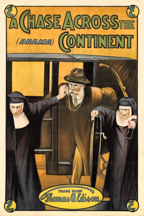 A Chase Across the Continent (1912) poster