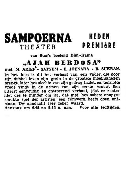 Ajah Berdosa (1941) poster
